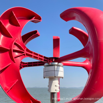 Generador de turbina de viento del eje vertical para la luz de la calle